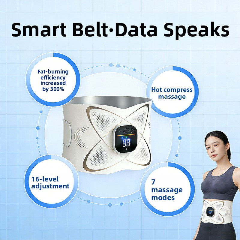 Digital Waist Massage Belt with Adjustable On-Belt Controls