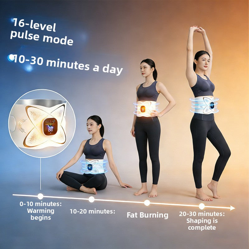 Digital Waist Massage Belt with Adjustable On-Belt Controls