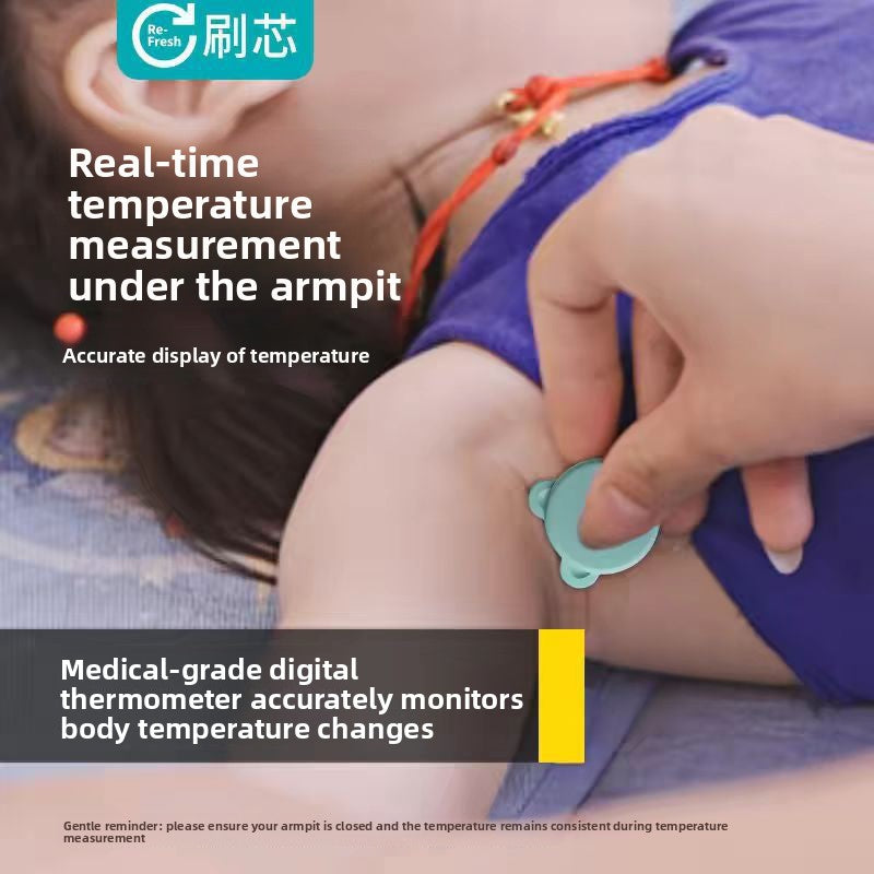 Wearable Bluetooth Underarm Thermometer with App Monitoring
