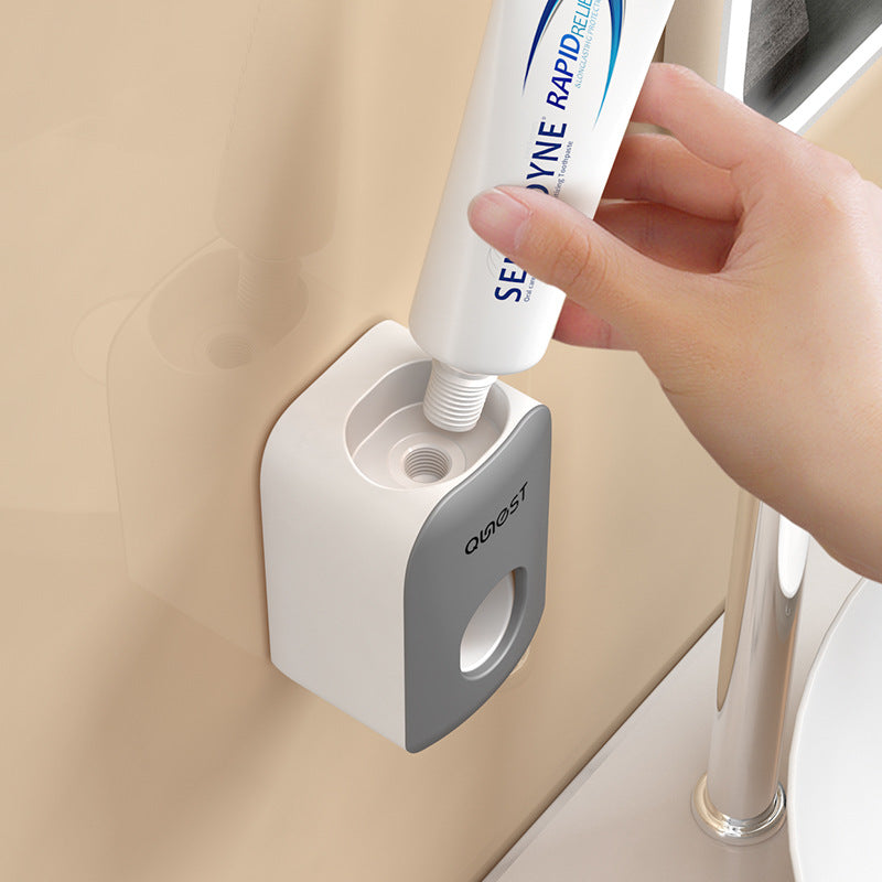 Wall-Mounted Push Toothpaste Dispenser
