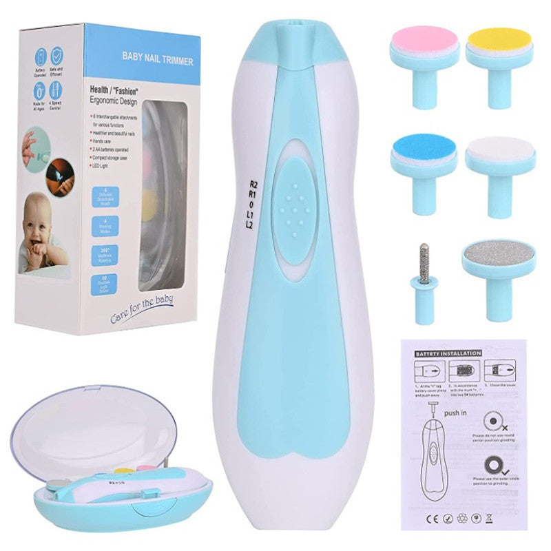 Baby Electric Nail File Kit with LED Light