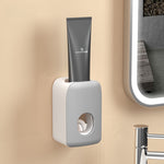 Wall-Mounted Push Toothpaste Dispenser