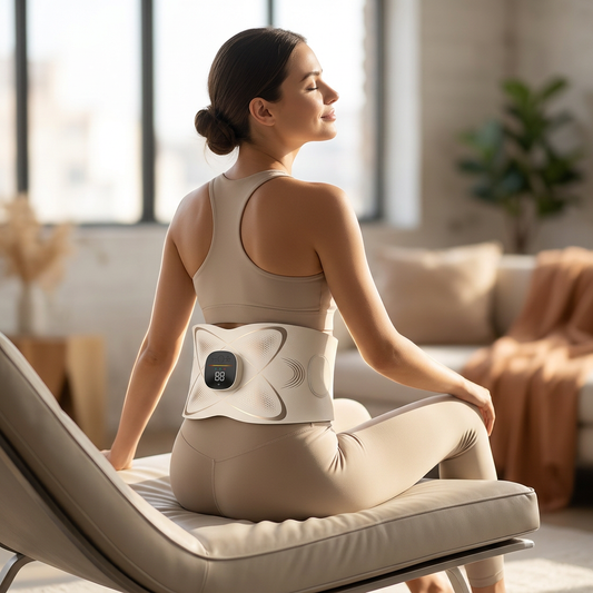 Digital Waist Massage Belt with Adjustable On-Belt Controls