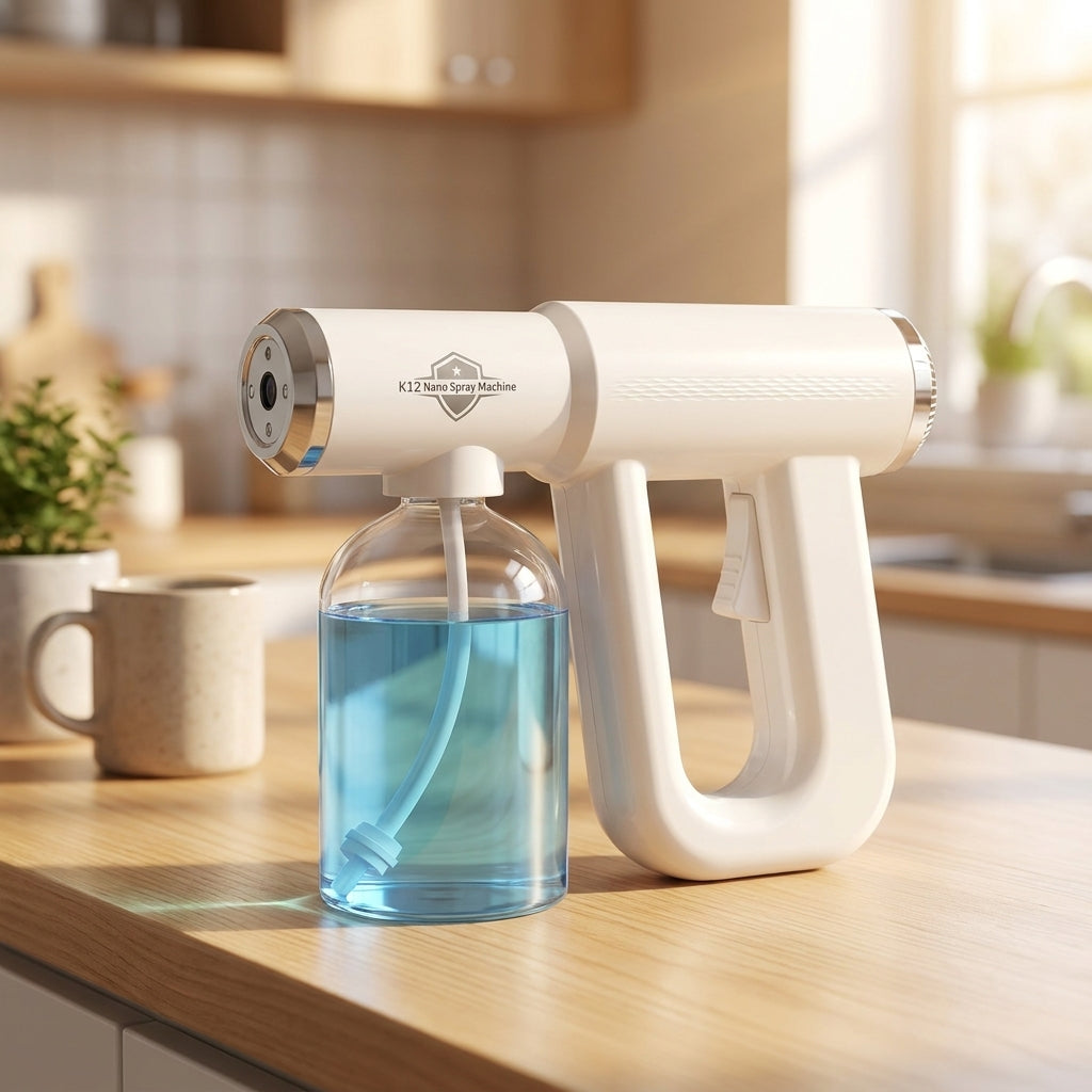 Cordless 300 mL Fine Mist Sprayer with Blue Light