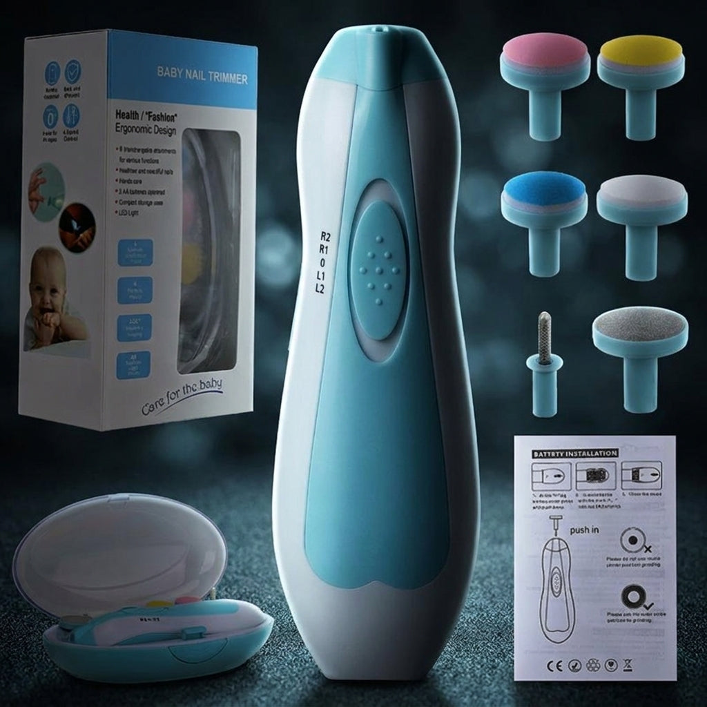 Baby Electric Nail File Kit with LED Light