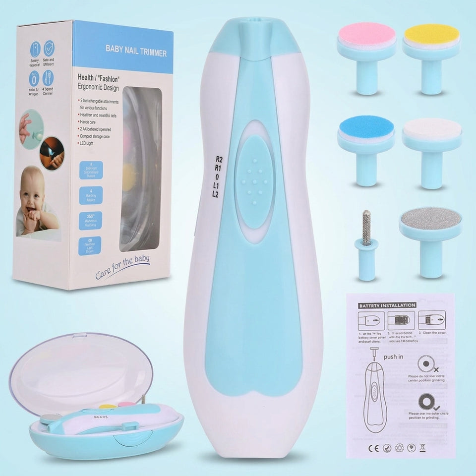 Baby Electric Nail File Kit with LED Light