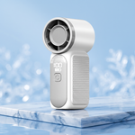Compact USB Rechargeable Handheld Fan with Digital Display