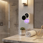 Wall-Mounted Toothbrush Holder with Sensor Cover & Display